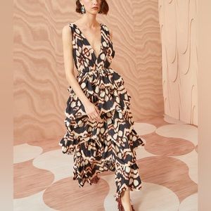 Ulla Johnson Dephne Silk Maxi Dress US0